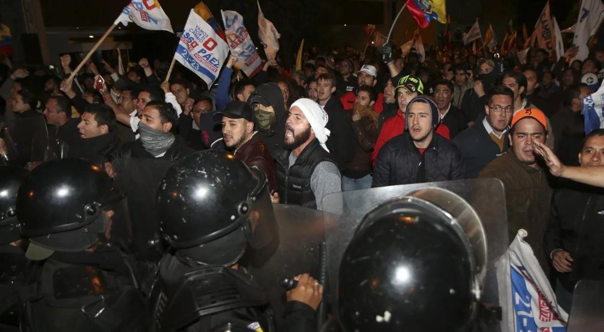 Ekwador: Mendoza domaga się ponownego przeliczenia głosów w wyborach. Protesty na ulicach