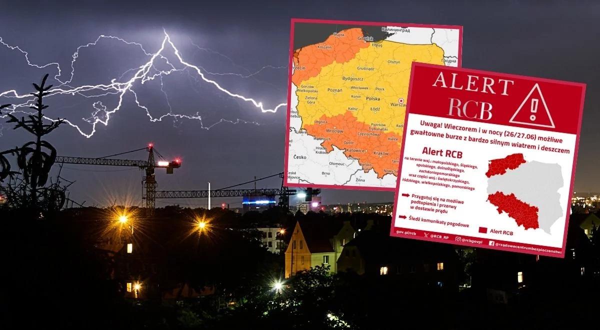Nawałnice, podtopienia, braki prądu. Jest alert RCB. Nadciąga groźna pogoda