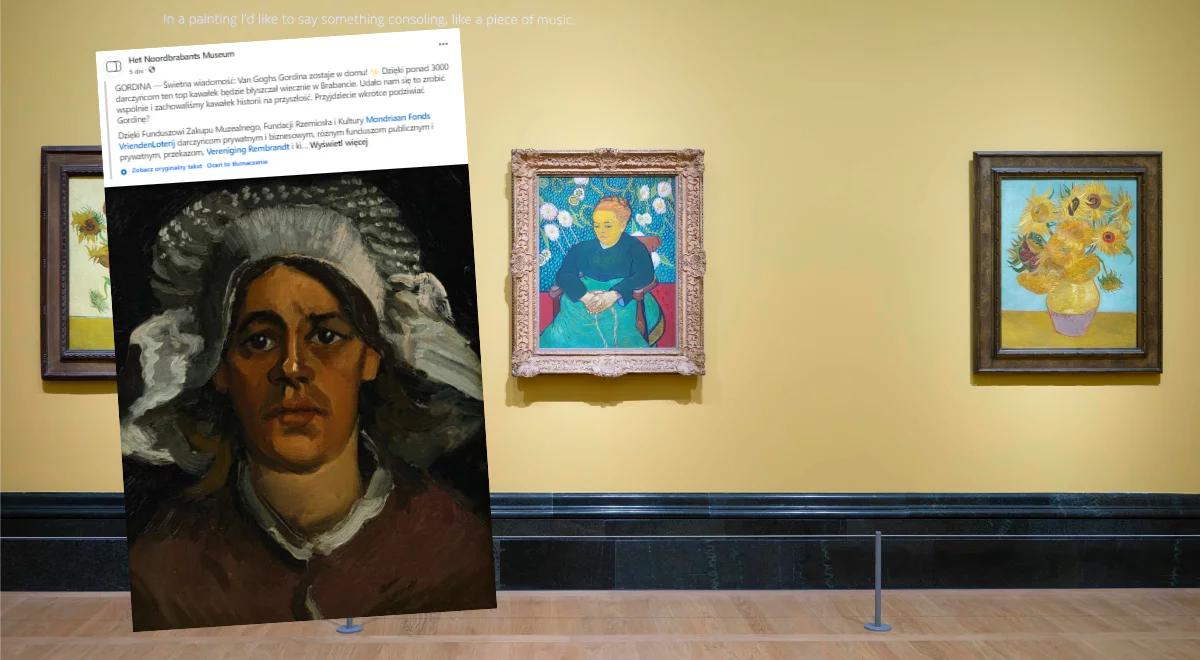 Van Gogh wraca do Holandii. Mieszkańcy zebrali pieniądze na obraz