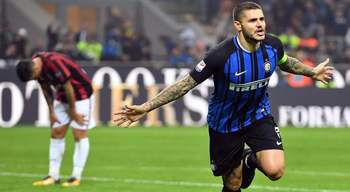 Serie A: Mauro Icardi - AC Milan 3:2. Hat-trick Argentyńczyka daje Interowi panowanie w Mediolanie