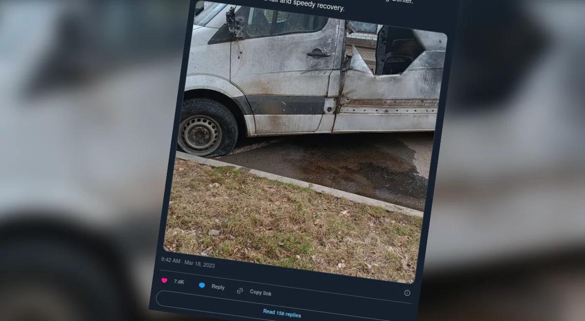 Polak ranny w ostrzale samochodu na Ukrainie. Dworczyk: wróci do kraju jak tylko będzie to możliwe