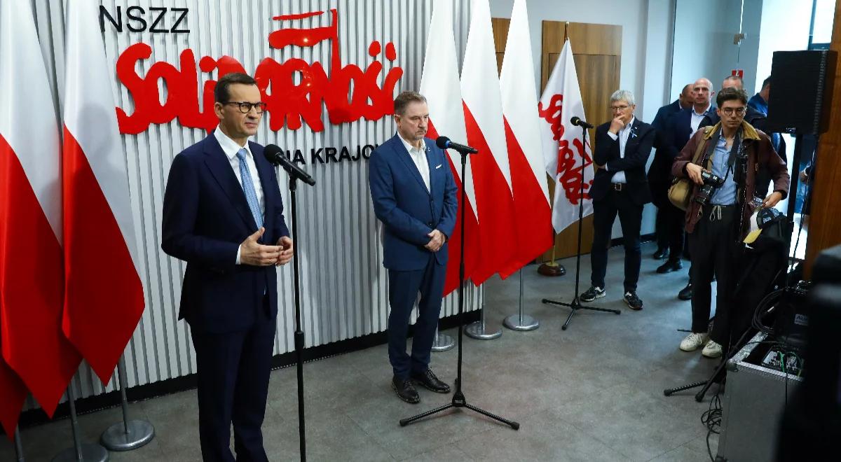 Podwyżki, emerytury, pieniądze dla DPS. Premier i szef Solidarności podpiszą porozumienie