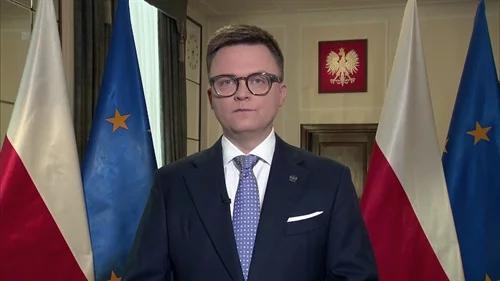 Marszałek Sejmu Szymon Hołowni...