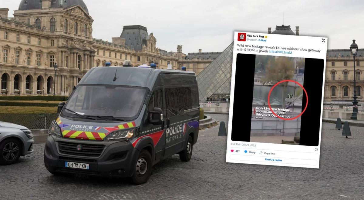 Kradzież w Luwrze. Nowe nagranie ujawnia tropy sprawców