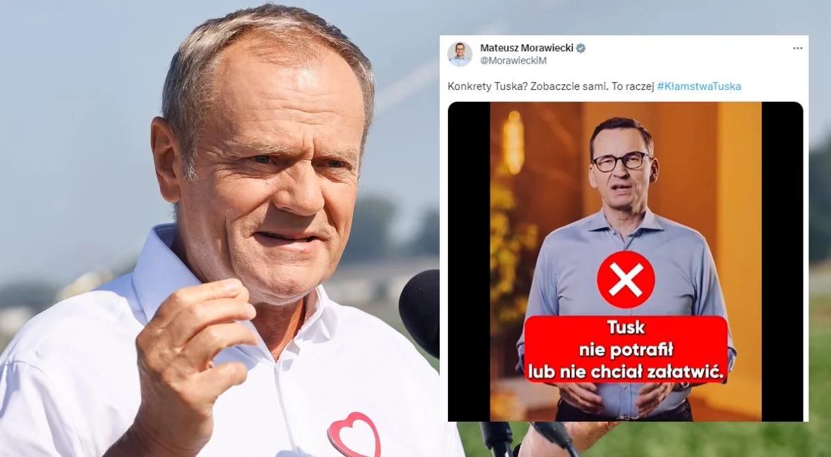 Premier o "konkretach wstydu" Tuska: lepiej, żeby zostawił je dla siebie