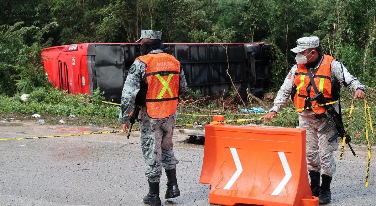 Meksyk: wypadek autobusu pod Cancun. Są zabici i ranni