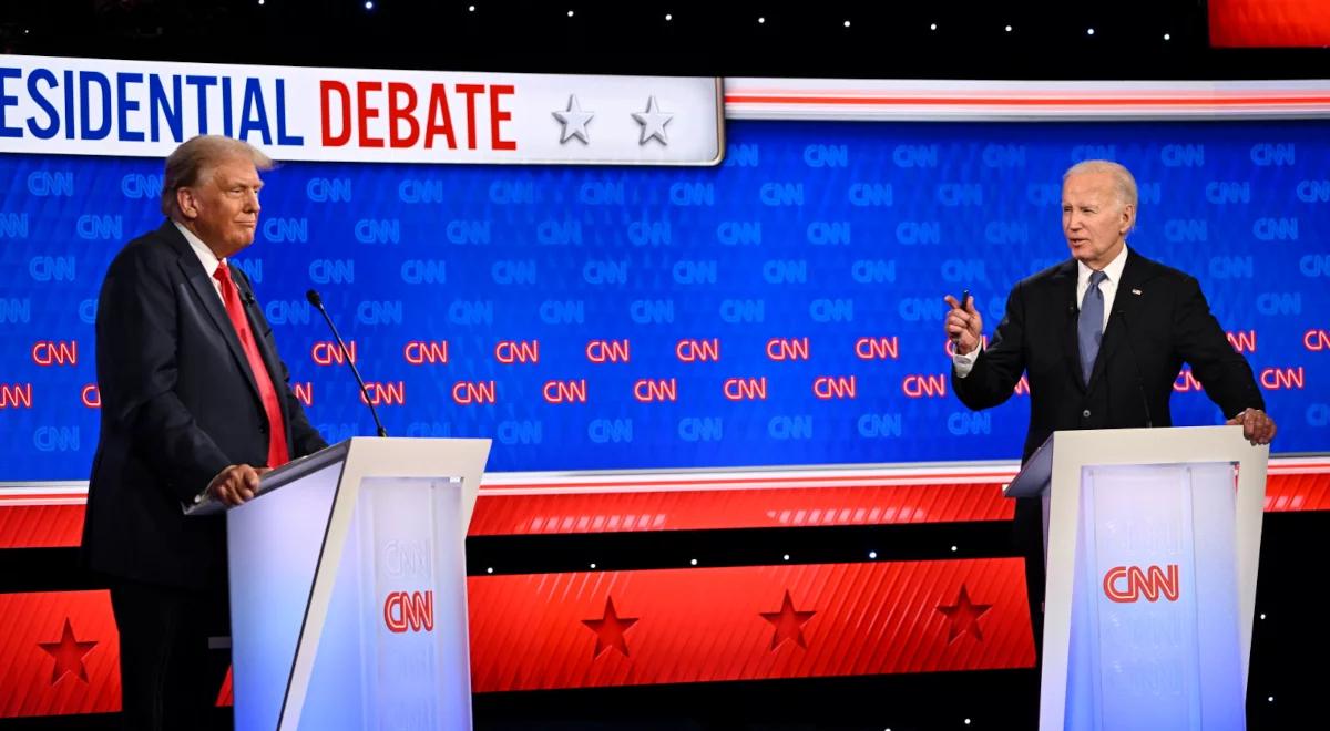 Debata Bidena z Trumpem. "Obecny prezydent miał dobre warunki, ale wypadł słabo"