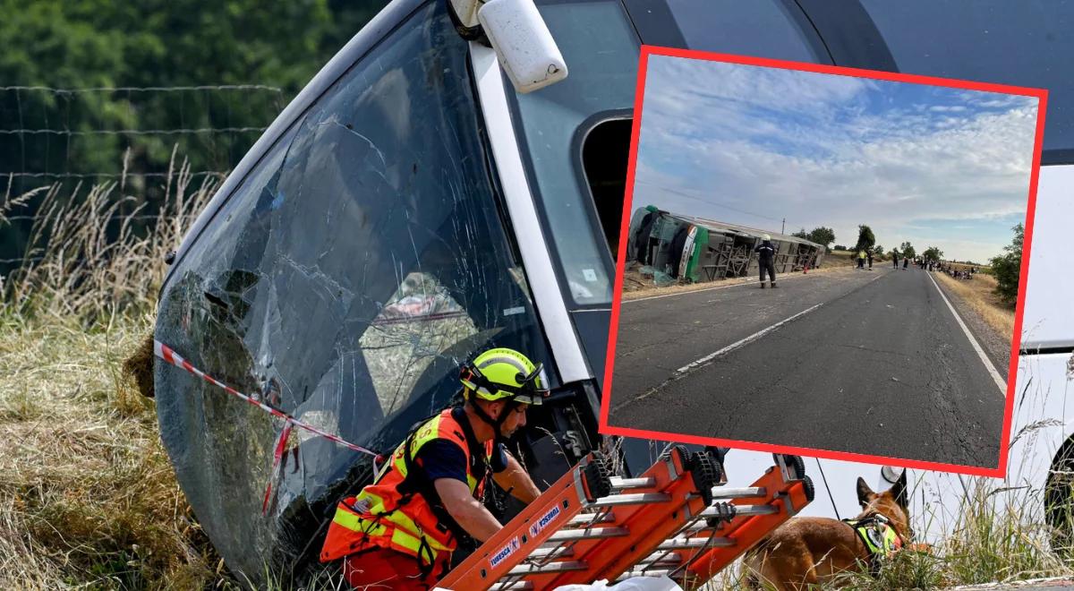 Wypadek autokaru z ukraińskimi dziećmi. Wielu rannych, 17-latka w stanie ciężkim