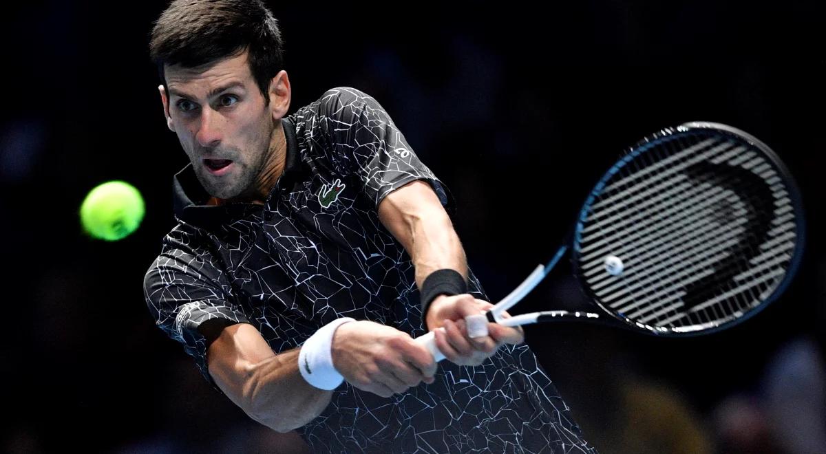ATP Finals: Djoković potwierdził świetną formę. Wygrał ze Zverevem i przeziębieniem
