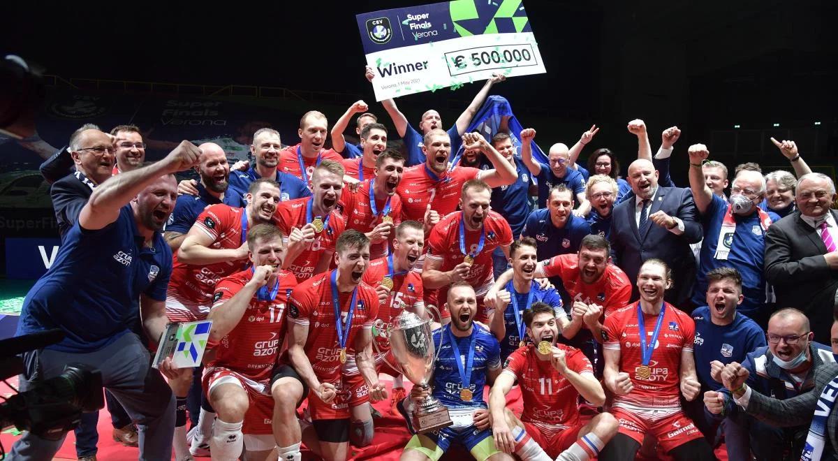 Z ziemi włoskiej do Polski z pucharem Ligi Mistrzów. ZAKSA świętuje w Kędzierzynie-Koźlu