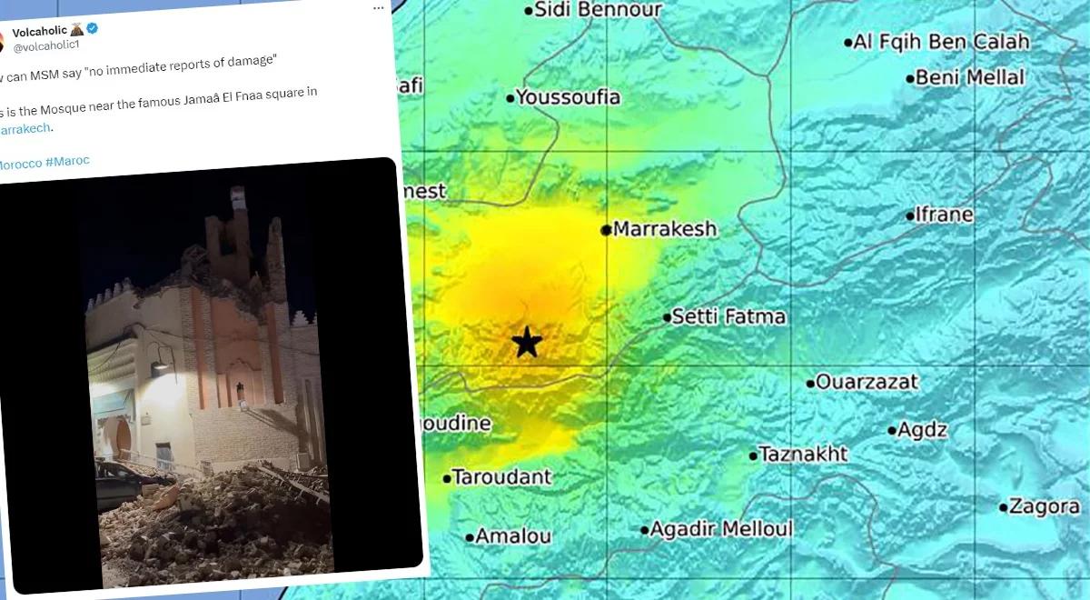 Potężne trzęsienie ziemi w Maroku. Epicentrum w okolicach Marrakeszu, są setki ofiar