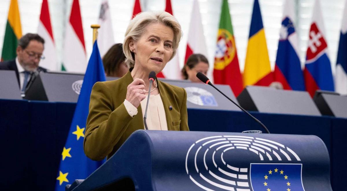 Von der Leyen zabrała głos ws. rosyjskich dronów. "Odpowiedź musi być jednoznaczna"