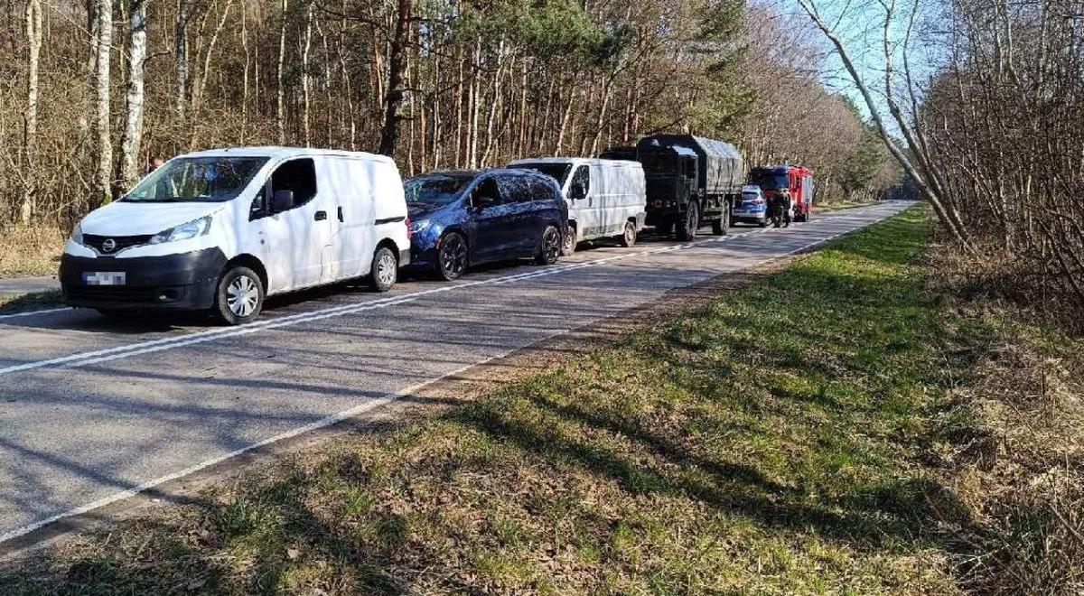 Wypadek z udziałem wojskowej ciężarówki. Żołnierze w szpitalu