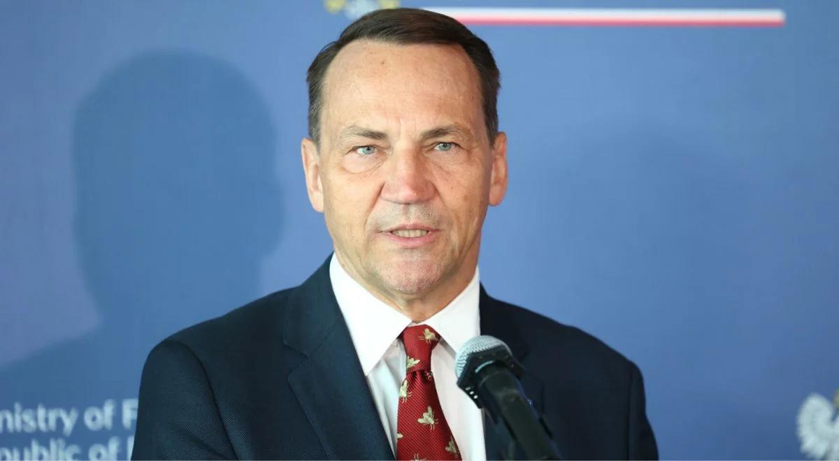 "Przypominam i apeluję". Sikorski wymienił trzy punkty