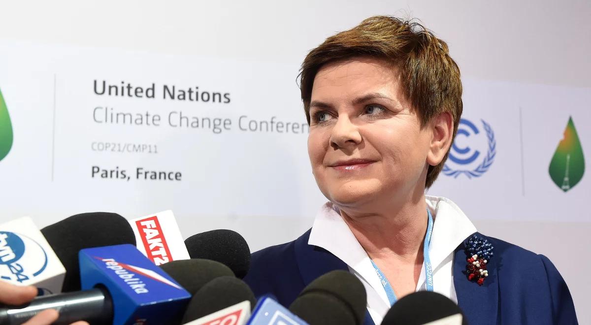 Szczyt klimatyczny COP-21 w Paryżu. Beata Szydło mówi o dwóch ważnych dla Polski warunkach do spełnienia