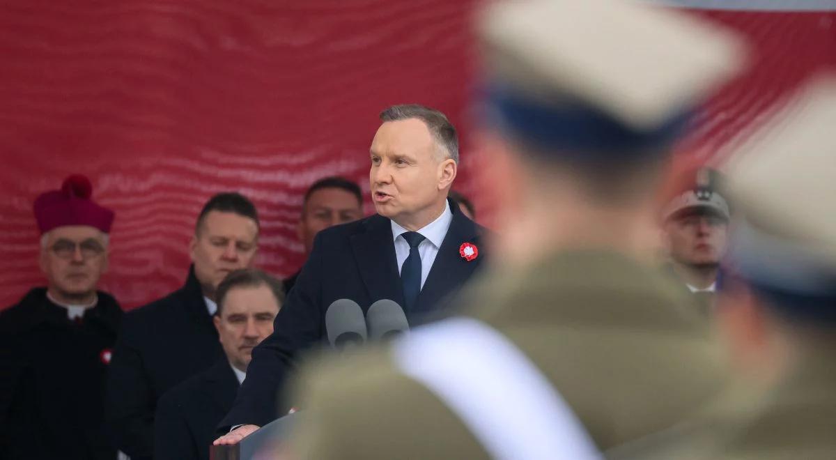 Przemówienie prezydenta Andrzeja Dudy. Stanisław Żaryn: pokazało umiłowanie Polaków do wolności