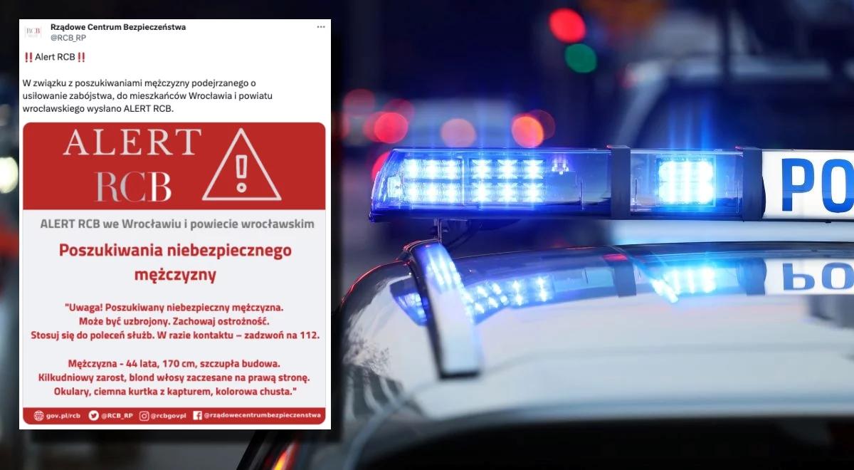 Policja szuka mężczyzny podejrzanego o usiłowanie zabójstwa. Apel RCB do mieszkańców Wrocławia