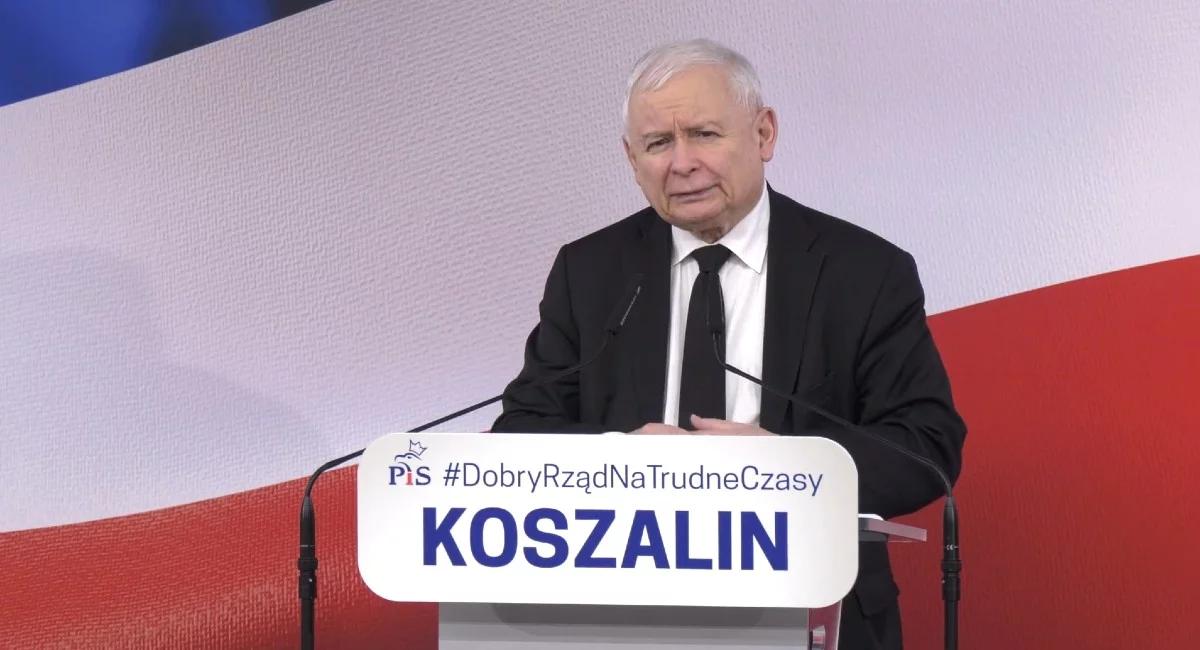 Jarosław Kaczyński w Koszalinie: trzeba zjednoczyć się wokół wzmacniania polskiej armii