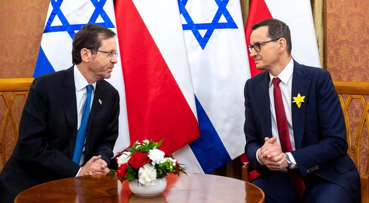 Polsko-izraelskie rozmowy na szczycie. Premier Morawiecki: chcemy umacniać partnerstwo