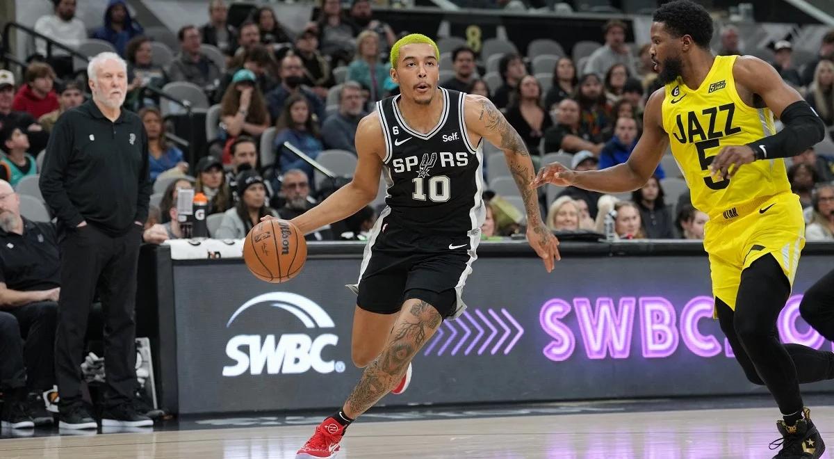 NBA: Jeremy Sochan znowu punktuje. San Antonio Spurs pokonali Utah Jazz