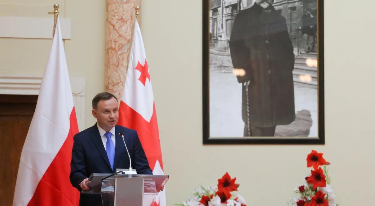 Prezydent Andrzej Duda kończy wizytę w Gruzji. Ostatniego dnia wizyty spotka się z Polonią