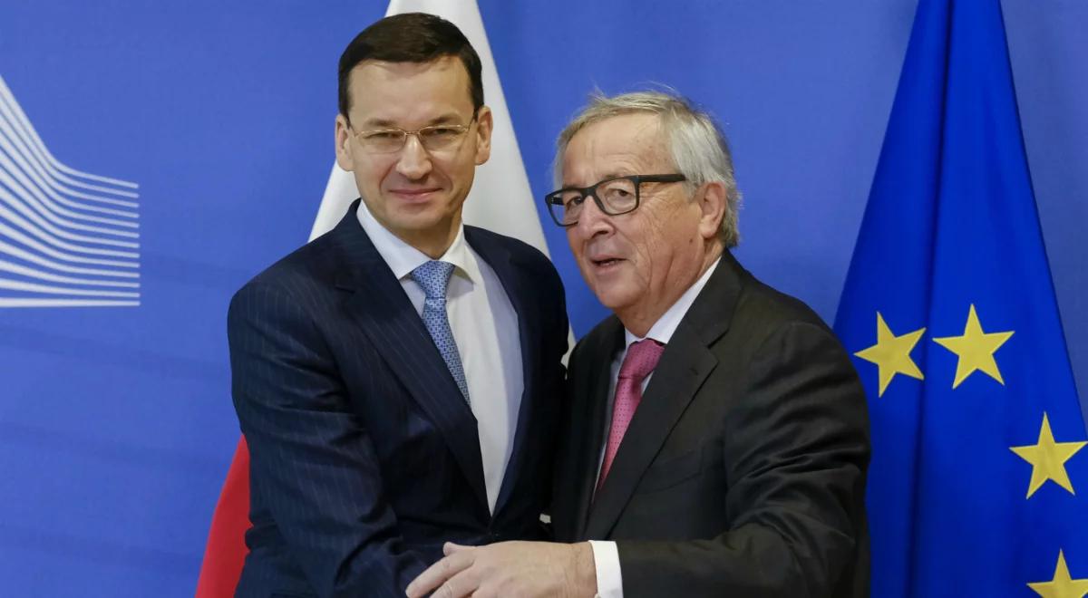 Mateusz Morawiecki wręczył szefowi KE "białą księgę" dot. reform sądownictwa