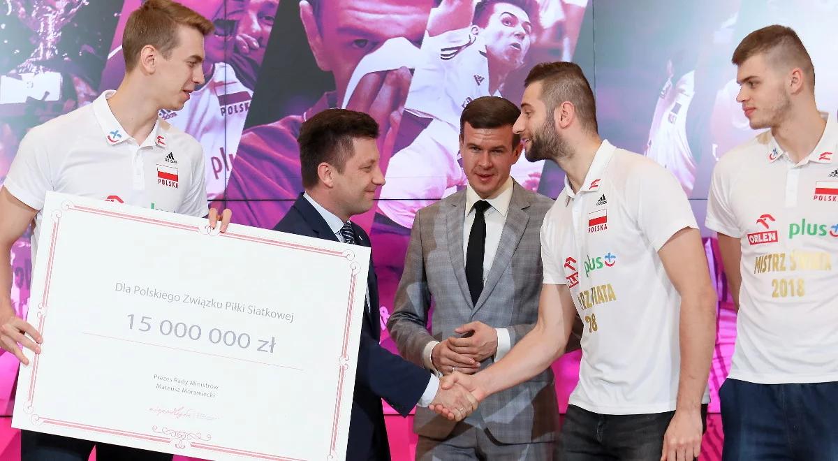 Rząd przeznaczy 15 mln złotych na polską siatkówkę. Będą premie dla mistrzów świata 