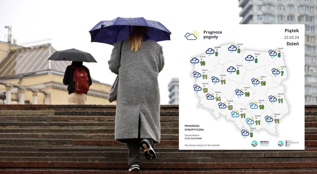 Prognoza pogody. Pochmurny piątek. W całym kraju możliwy deszcz