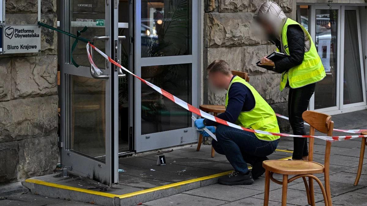 Atak na siedzibę PO. Zatrzymano podejrzewanego