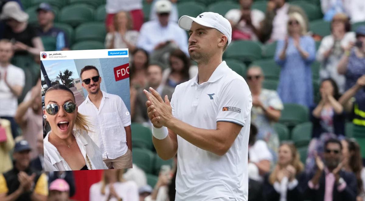 Wimbledon 2024. Gdy Jan Zieliński wygrywał, miał wsparcie partnerki. Byłej mistrzyni US Open