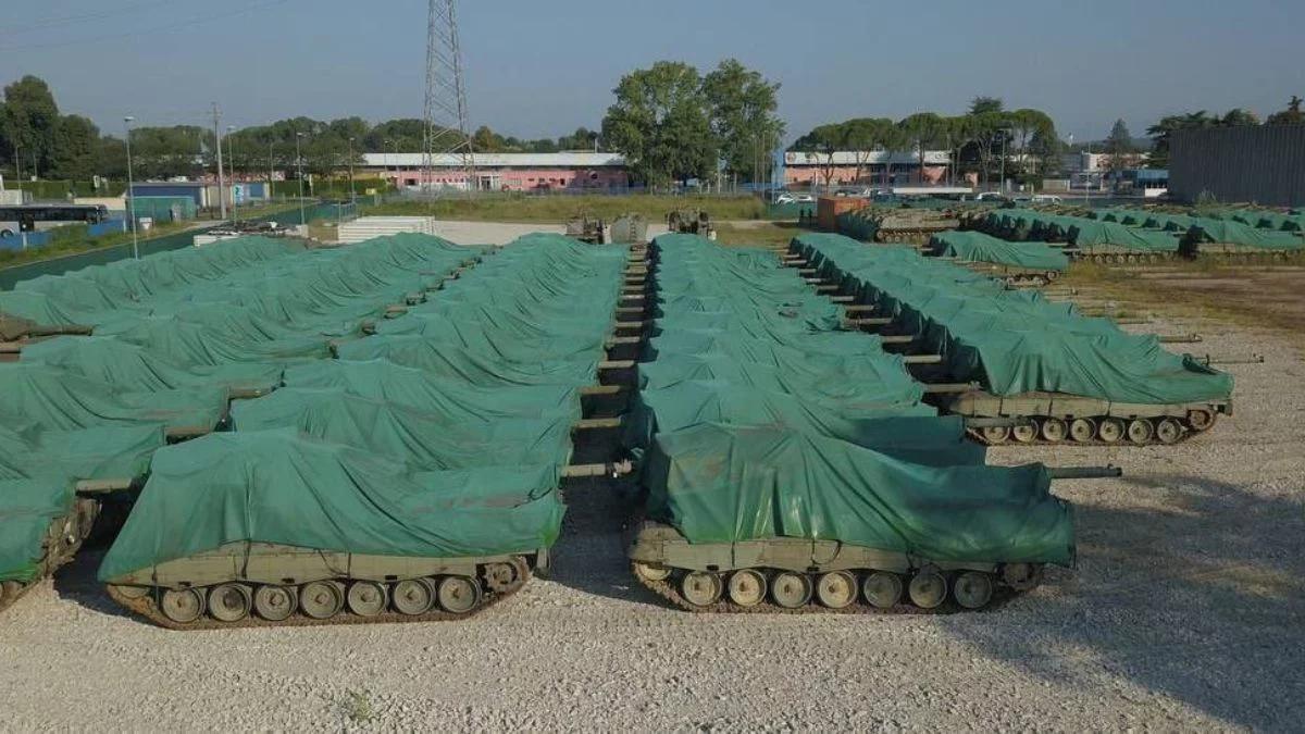 Prawie 100 czołgów na sprzedaż. Zakazano przekazania ich Ukrainie