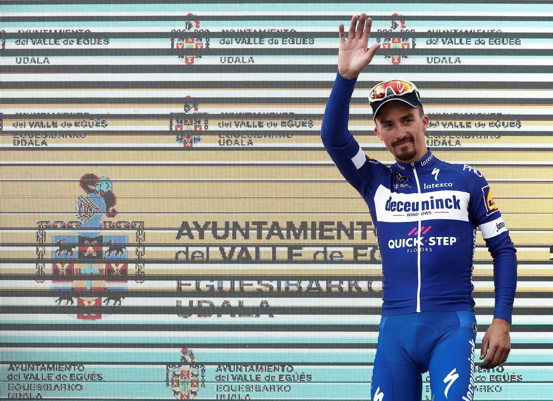 Dookoła Kraju Basków: Julian Alaphilippe najszybszy na drugim etapie. Michał Kwiatkowski znowu trzeci
