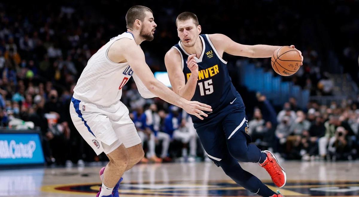 NBA: Nikola Jokić show w meczu Nuggets z Clippers. Czterech koszykarzy z triple-double