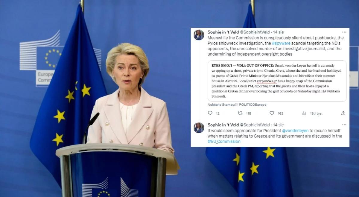 Ursula von der Leyen krytykowana za wakacje w Grecji. "Poważne naruszenie przyzwoitości politycznej"