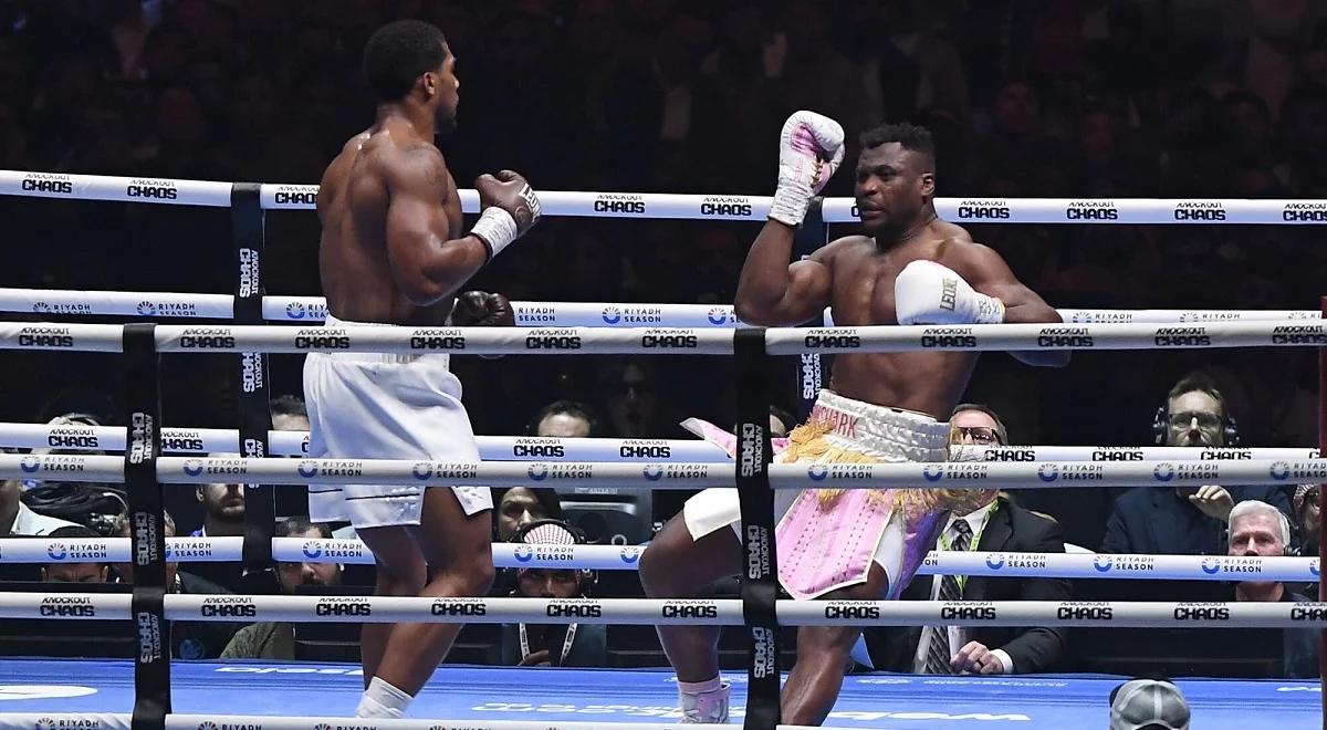 Anthony Joshua nie dał szans Francisowi Ngannou. Ciężki nokaut w walce gwiazdy boksu z mistrzem MMA [WIDEO]