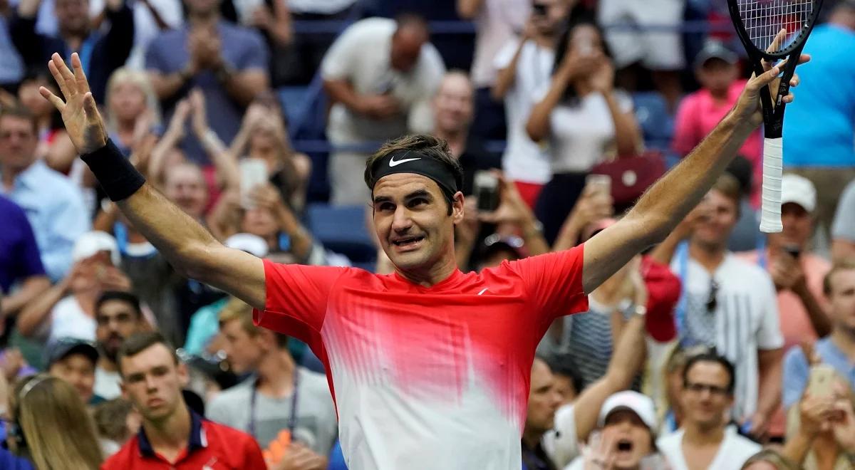 US Open 2017: słabszy dzień Federera, ale Szwajcar gra dalej po pięciosetowym boju