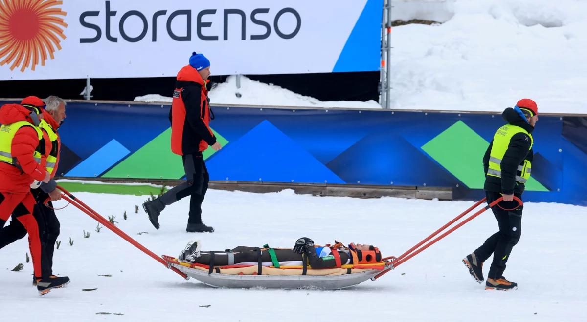 Planica 2023: Peter Prevc groźnie upadł na treningu. FIS wprowadzi "pasy bezpieczeństwa"?