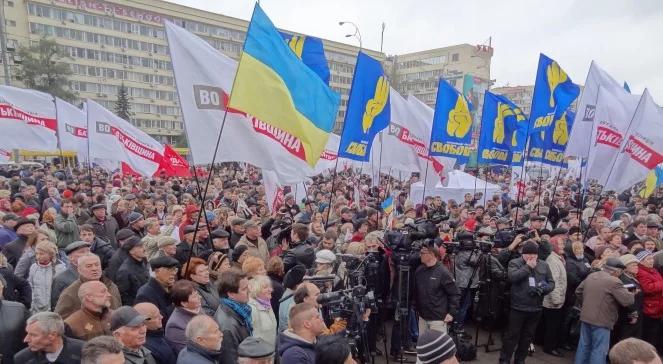 Kijów: protest opozycji przeciw fałszerstwom