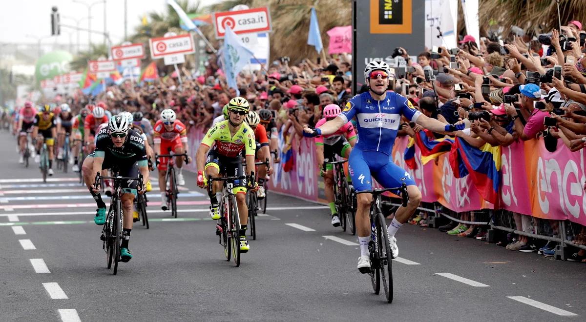 Giro d'Italia: Viviani po sprinterskim finiszu wygrywa drugi etap. Dumoulin stracił różową koszulkę 
