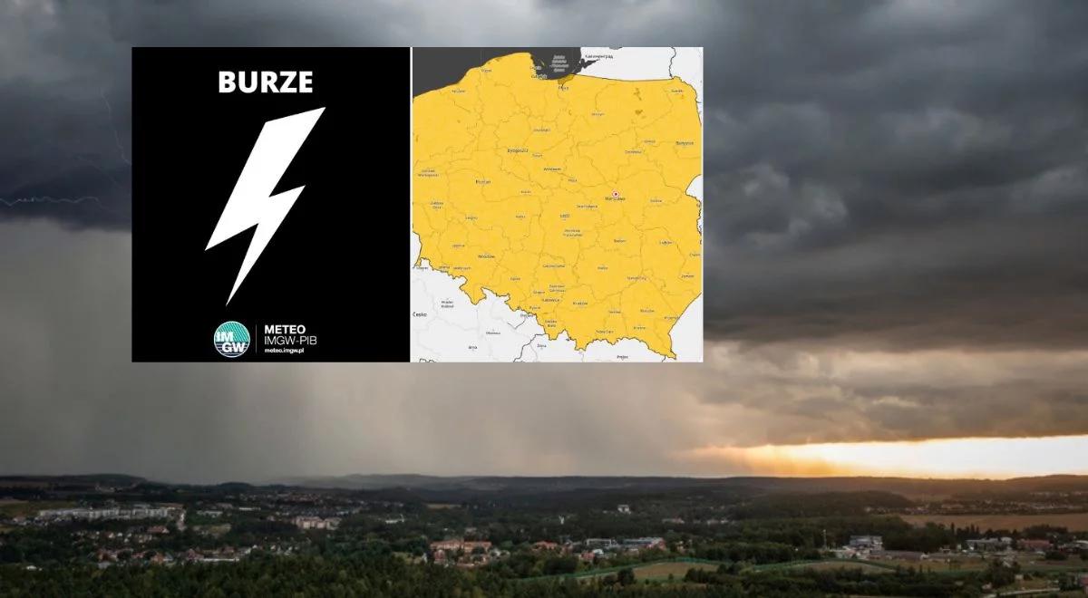 Burze, deszcz i grad nadciągają nad Polskę. Alerty dla całego kraju