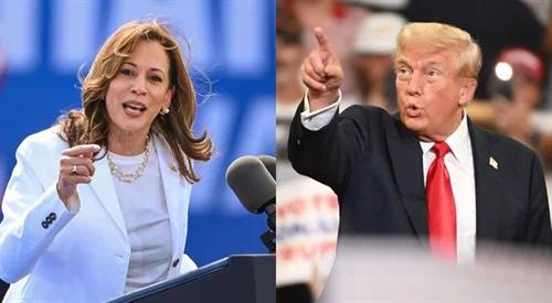 Donald Trump i Kamala Harris s...