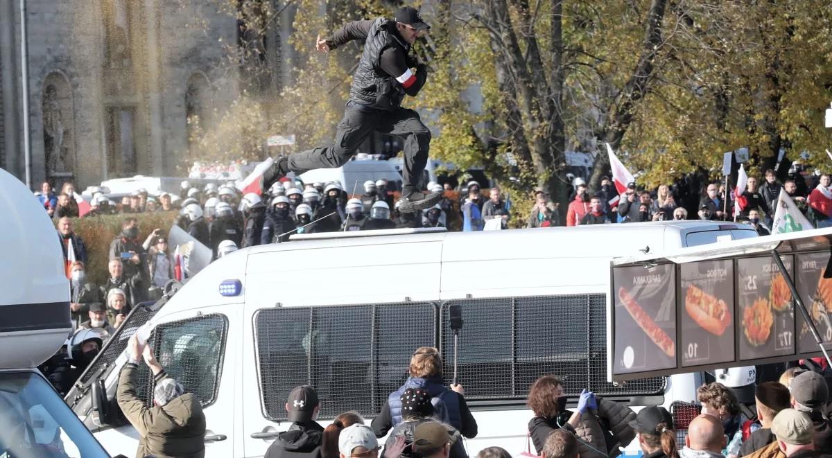 Rzecznik policji: to miało niewiele wspólnego ze zgromadzeniem o charakterze pokojowym