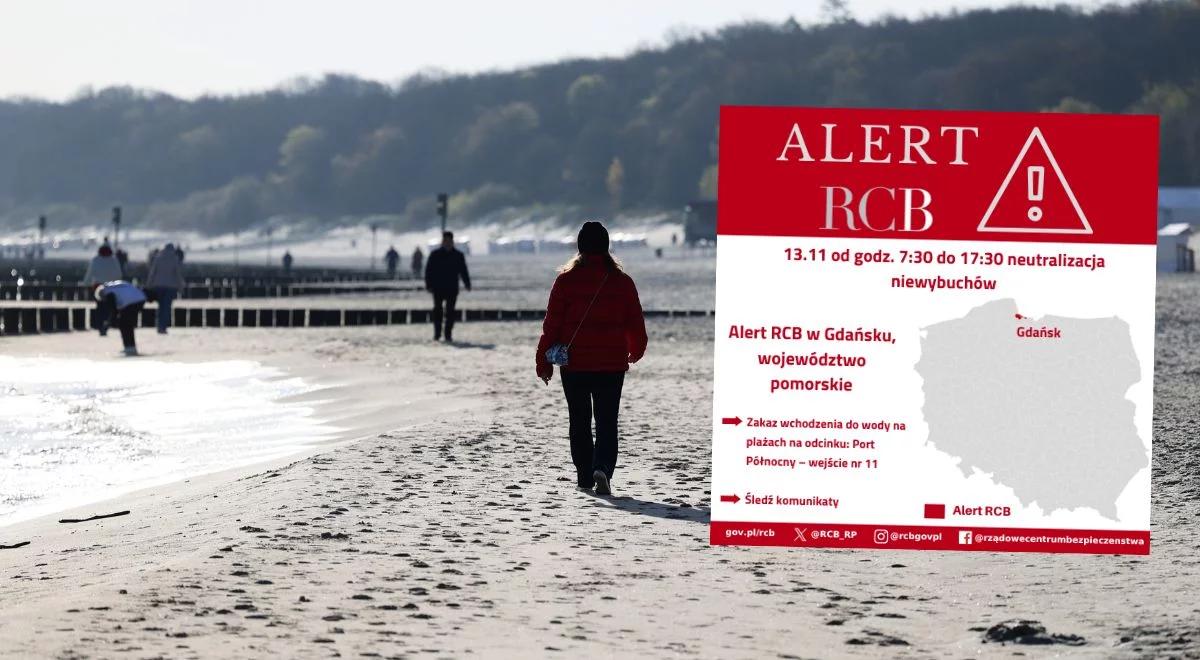 Utrudnienia na plażach w Gdańsku. Pilny alert RCB