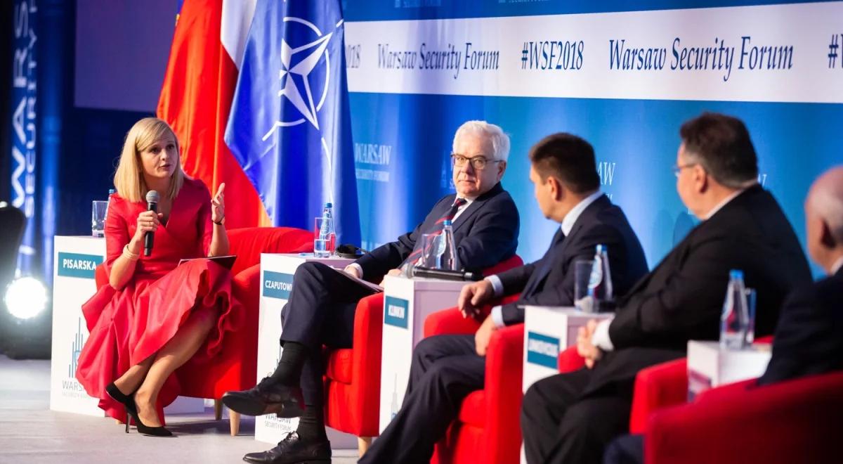 Ostry głos regionu w sprawie Rosji i Nord Streamu, głośne słowa o "wojnie USA z Chinami". Warszawskie forum bezpieczeństwa Warsaw Security Forum