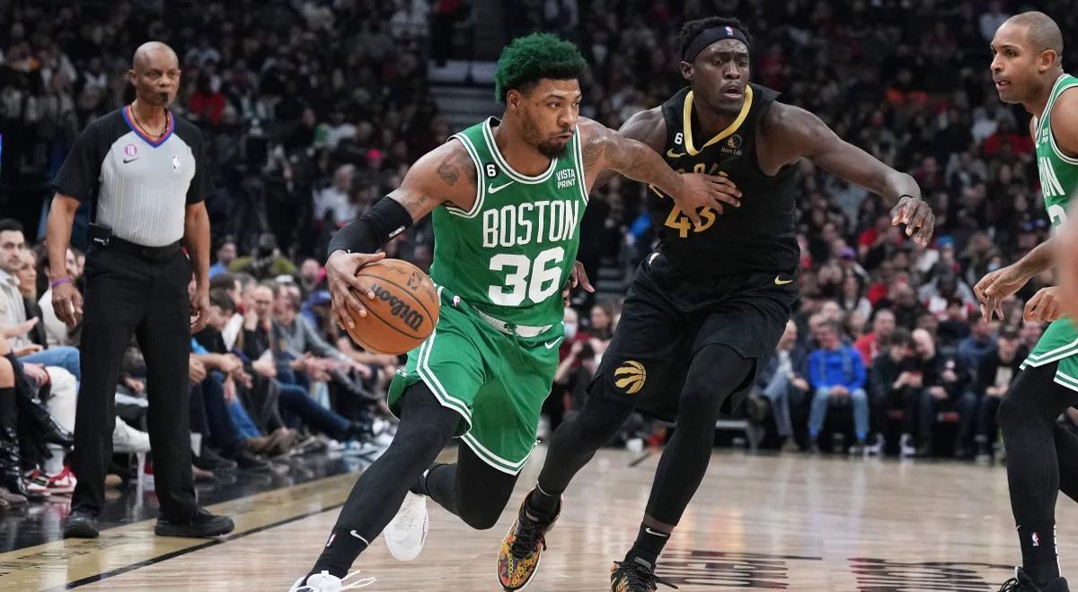 NBA: Celtics śrubują serię zwycięstw. Wygrana z Raptors okupiona urazami 