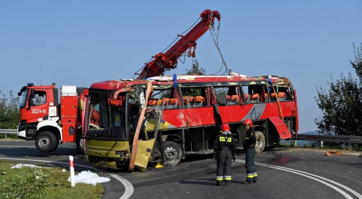 Trzy osoby nie żyją po wypadku ukraińskiego autokaru. Kierowca zatrzymany