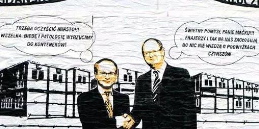 Szokujący plakat w centrum Gdańska