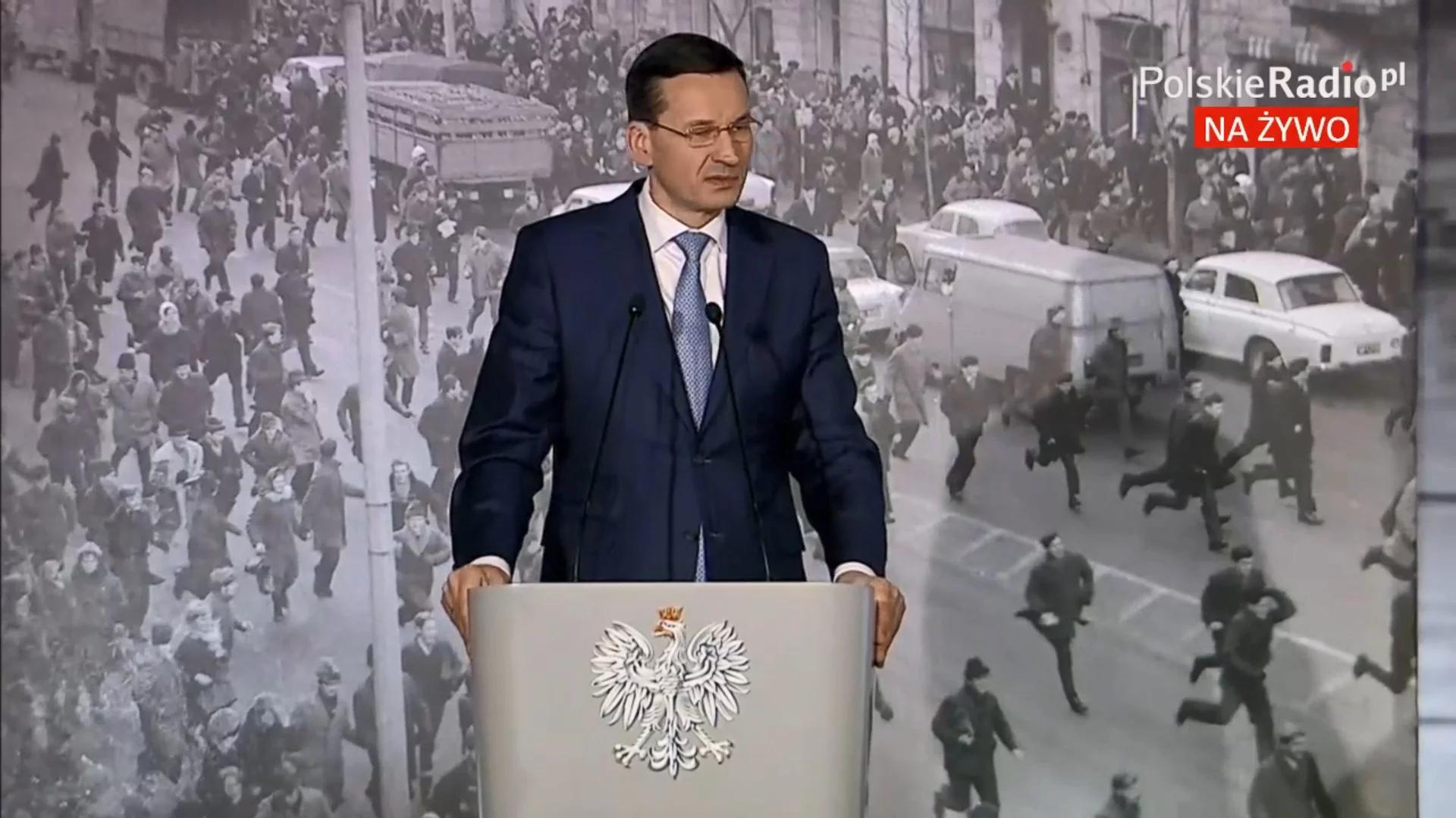 Debata z okazji 50. rocznicy protestów studenckich. Wziął w niej udział premier Mateusz Morawiecki