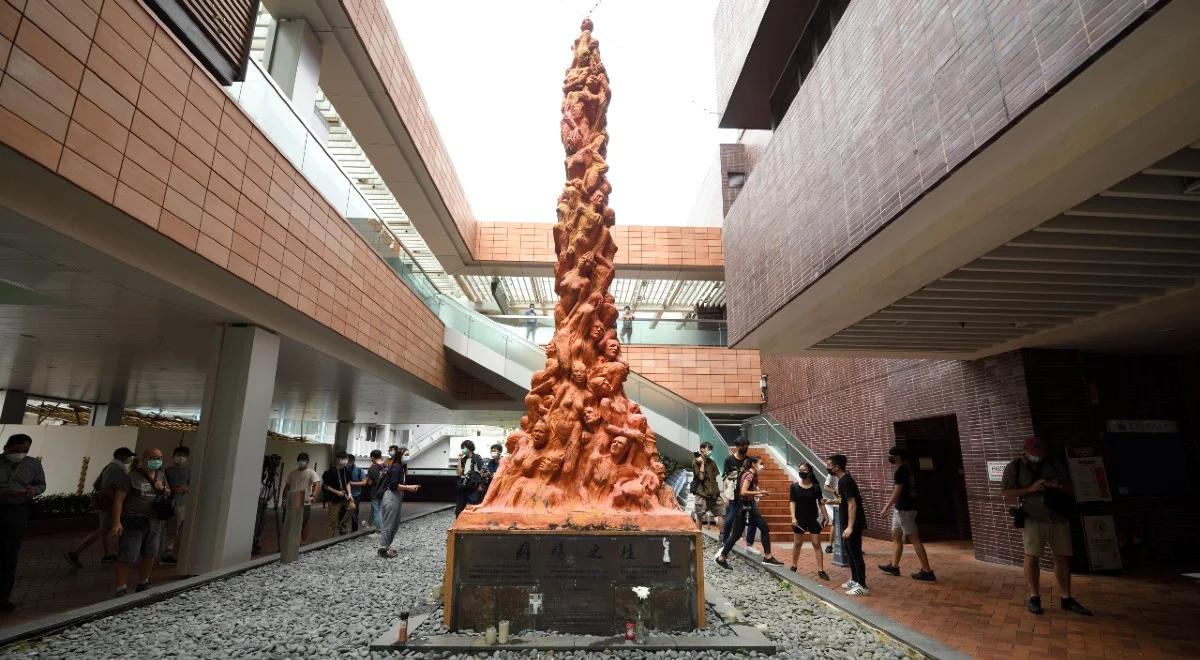 Pekin zwiększa presję na Hongkong. Zdemontowano pomnik ofiar masakry na Placu Tiananmen