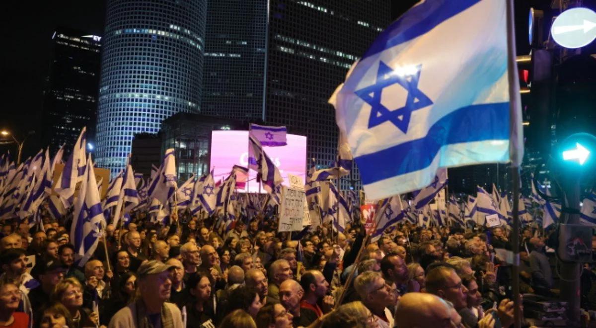 Nie ustaje sprzeciw wobec reformy sądownictwa w Izraelu. Na ulicach setki tysięcy demonstrantów